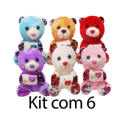 Kit: 6 Ursos para cesta