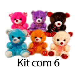 Kit: 6 Ursos de Laço