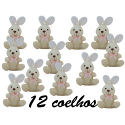 Kit: 12 Coelhinhos com Laço