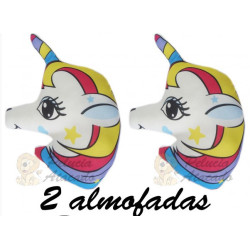 Kit: 2 Almofadas Unicórnios G