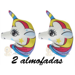Kit: 2 Almofadas Unicórnios