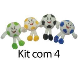 Kit: 4 Bola de pelúcia