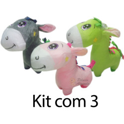 Kit: 3 Burrinho