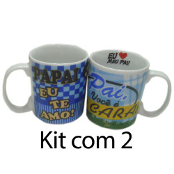 Kit: 2 Canecas Dia Dos Pais