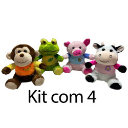 Kit: 4 Animais Roupinha