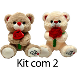 Kit: 2 Ursos Flor