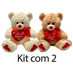 Kit: 2 Ursos Coração