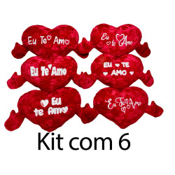 Kit: 6 Corações Eu Te Amo