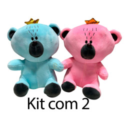 Kit: 2 Ursos Com Coroa