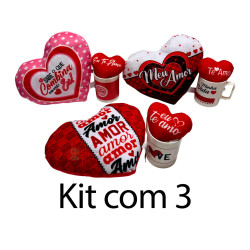 Kit: 3 Canecas Apaixonada