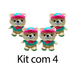 Kit: 4 Ursos Roupinha