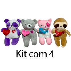 Kit: 4  Animais Apaixonados