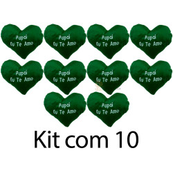 Kit: 10 Corações P Pai