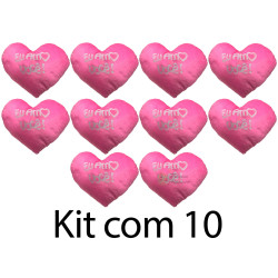 Kit: 10 Corações Rosa G