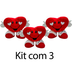 Kit: 3 Corações com Pé M