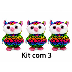 Kit com 3 Corujas de...