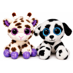 Kit com 2 Pelúcias Girafa e...