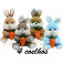 Kit 4: Coelhos com Cenoura