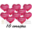 Kit: 10 Corações M