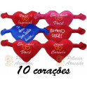 Kit: 10 Corações com Braço G