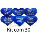 Kit: 30 Corações P Rosa