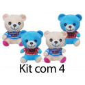 Urso roupinha kit com 4