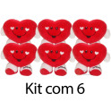 Kit: 6 Corações com Pé P