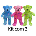 Kit: 3 Urso Com Coração