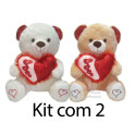 Kit: 4 Ursos Coração