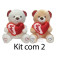 Kit: 4 Ursos Coração