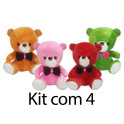 Kit: 4 Ursos de Laço 