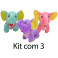 Kit: 3 Elefantes