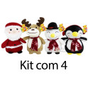 Kit:4 Animais de Natal
