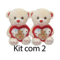 Ursos coração - kit com 2