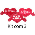 Kit: 6 Corações Vermelhos