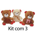 Kit: 4 Ursos de Laço