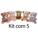 Kit: 5 Ursos de Laço