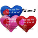 Kit: 3 Corações com Frases nº2