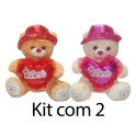 Kit: 2 Ursos Coração