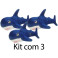 Kit: 3 Tubarões