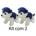 Cachorro sentado kit com 4