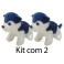 Cachorro sentado kit com 4