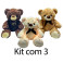 Urso laço kit com 2