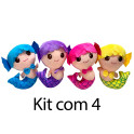 Kit- 4 Sereias Coloridas