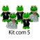 Kit: 5 Sapos Noivos