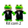 Kit: 2 Sapos Noivos G