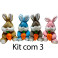 Kit 4: Coelhos com Cenoura