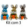 Kit 4: Coelhos com Cenoura