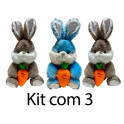 Kit 3: Coelhos com Cenoura