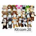Kit - 20 Animais sortidos
